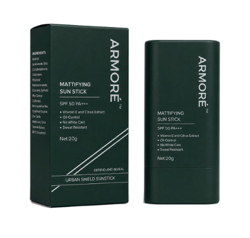 ARMORÉ Urban Shield Sunstick, SPF 50 PA+++ with packaging box